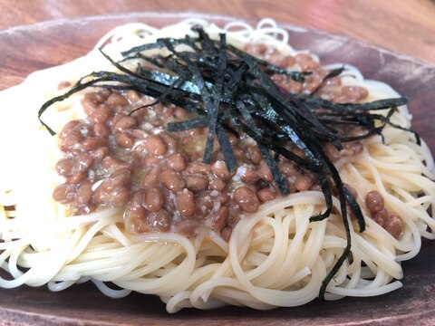 簡単でヘルシーな納豆パスタ